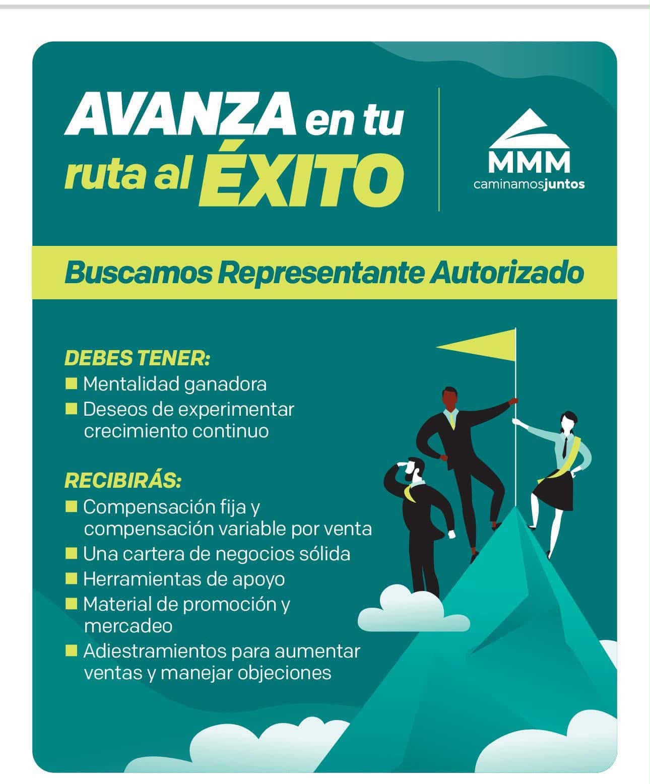 MMM: buscamos representante autorizado, avanza en tu ruta al éxito